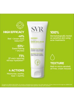 SVR SVR Sebiaclear Moisturizing Face Cream - Soothing Moisturizer, Reduces the appearance of marks, with Niacinamide, Hyaluronic Acid and Ceramides for Oily Sensitive Skin, Non-Comedogenic. 1.4 oz.  - Image 3