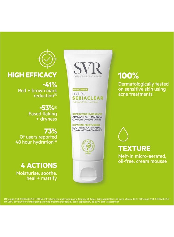 اس في أر كريم ترطيب الوجه SVR Sebiaclear - مرطب مهدئ، يقلل من ظهور العلامات، مع النياسيناميد وحمض الهيالورونيك والسيراميد للبشرة الدهنية الحساسة، غير كوميدوغينيك. 1.4 أونصة. - Image 3