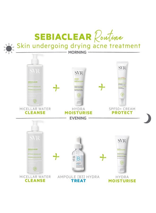 اس في أر كريم ترطيب الوجه SVR Sebiaclear - مرطب مهدئ، يقلل من ظهور العلامات، مع النياسيناميد وحمض الهيالورونيك والسيراميد للبشرة الدهنية الحساسة، غير كوميدوغينيك. 1.4 أونصة. - Image 5