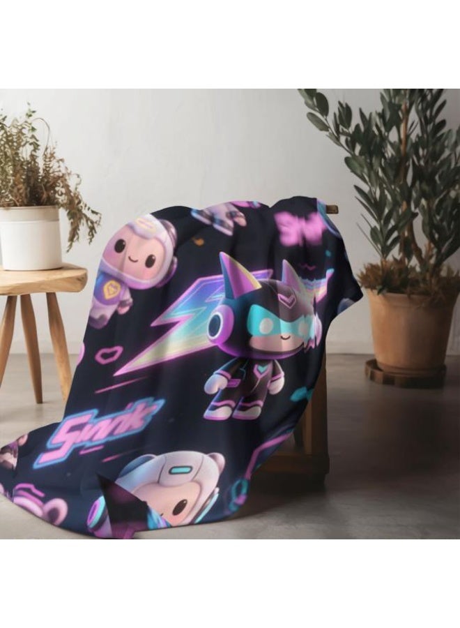 general Baby and children's cartoon flannel thin blanket (warm and comfortable, suitable for sleep, game use) 70cm*100cm - Image 5