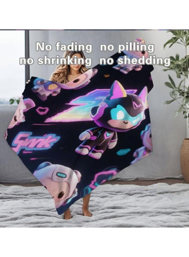 general Baby and children's cartoon flannel thin blanket (warm and comfortable, suitable for sleep, game use) 70cm*100cm - Image 4