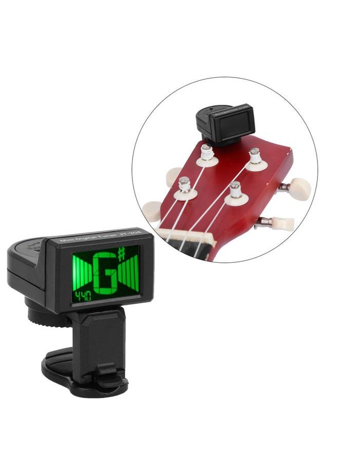 Thoraya - JT-306 Durable Electric Multifunctional Tuner Guitar Ukulele Bass Violin Accessory - Image 1