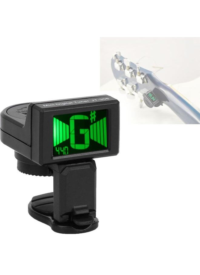 Thoraya - JT-306 Durable Electric Multifunctional Tuner Guitar Ukulele Bass Violin Accessory - Image 1