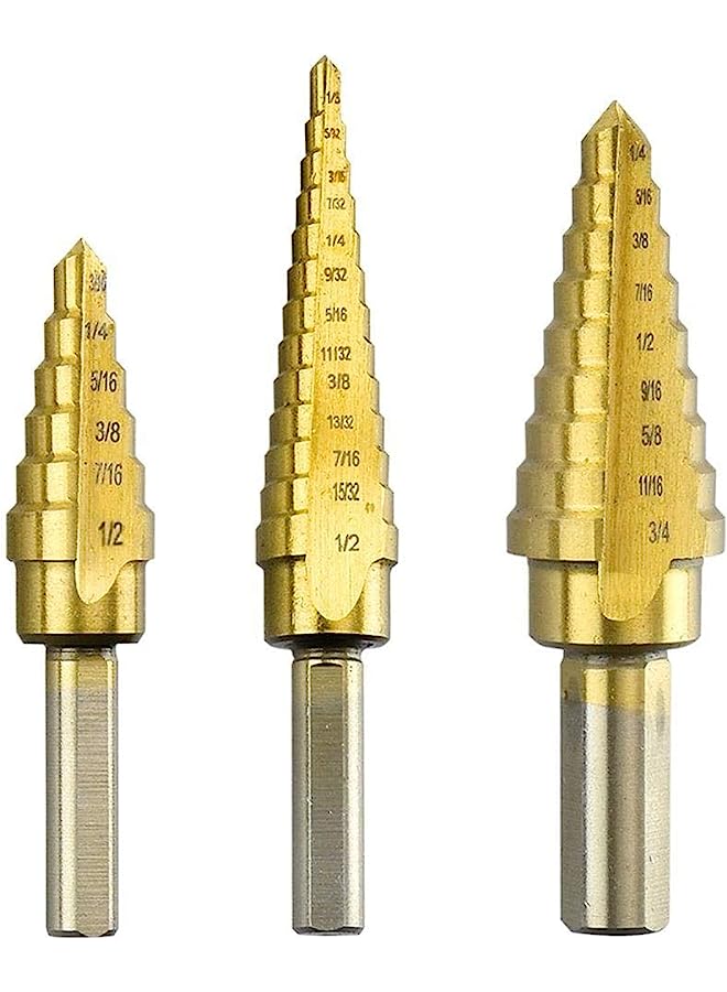 erorex Piece Titanium Step Drill Bit Set - Image 1