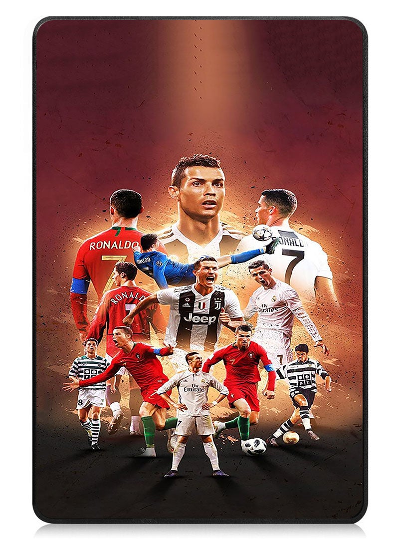 Theodor Protective Flip Case For Samsung Galaxy Tab A9 With Trifold Stand Auto Wake Sleep Shockproof Cover Ronaldo 6  - Image 1