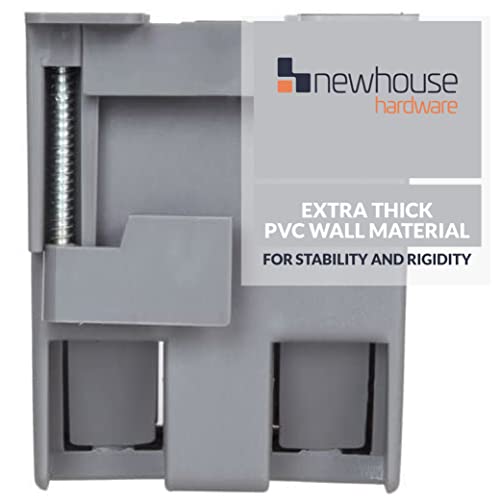Newhouse Hardware صندوق مخرج كهربائي قديم من نيوهاوس هاردوير 1-جنج PVC (عبوة 3) | 14 بوصة مكعبة صندوق تقاطع بلاستيكي للمفاتيح، GFCI، أو مخرج مزدوج | صندوق كهربائي قديم لتحسين المنزل - Image 3