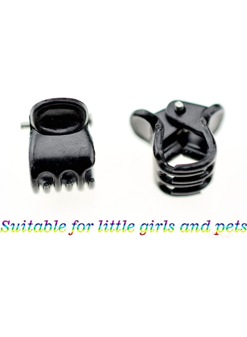 STAR BEJA STAR BEJA 100pc 1cm Hair Claws Clip for Women Girls Plastic Mini Hairpin Hair Clip Clamp - Image 2