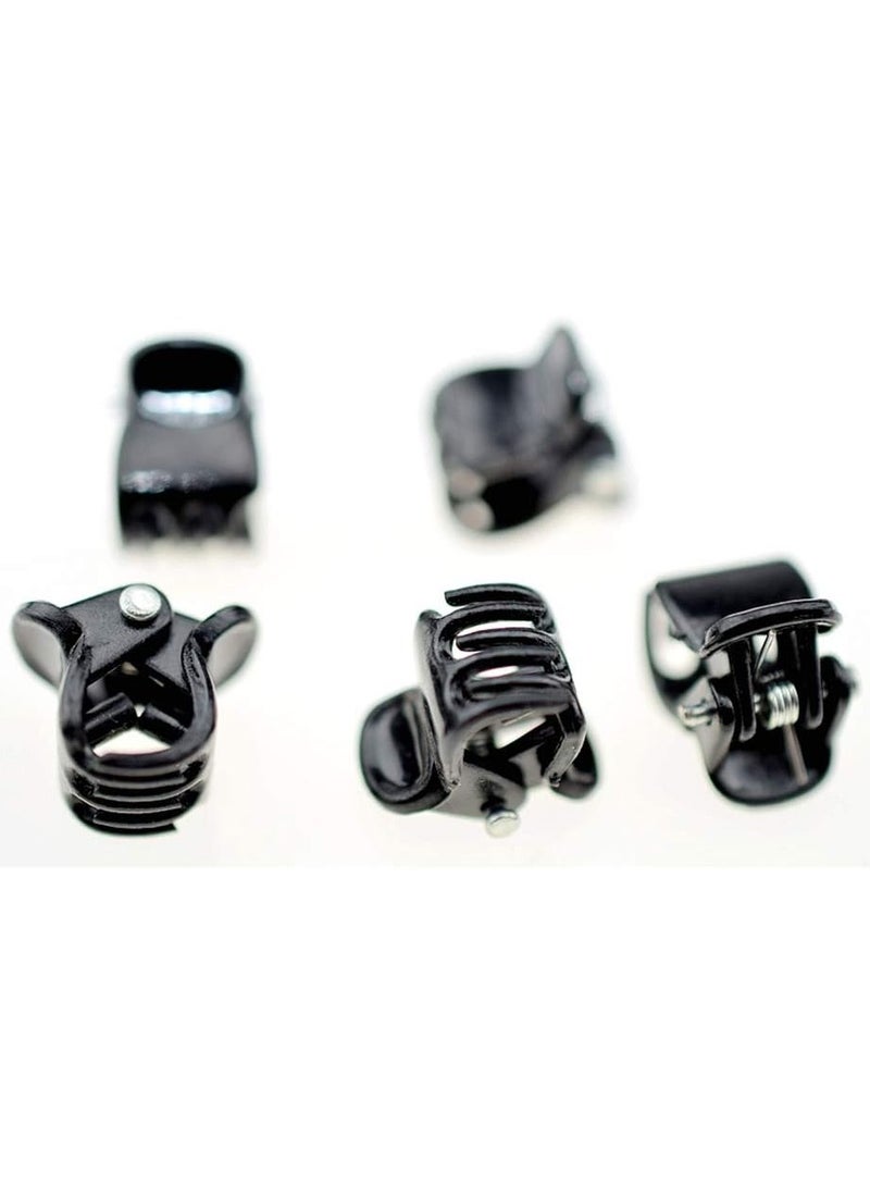 STAR BEJA STAR BEJA 100pc 1cm Hair Claws Clip for Women Girls Plastic Mini Hairpin Hair Clip Clamp - Image 3