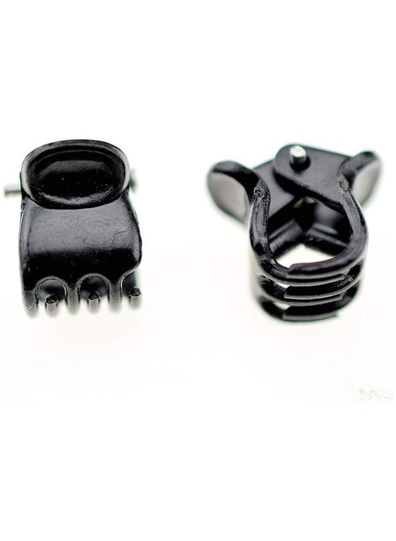 STAR BEJA STAR BEJA 100pc 1cm Hair Claws Clip for Women Girls Plastic Mini Hairpin Hair Clip Clamp - Image 4