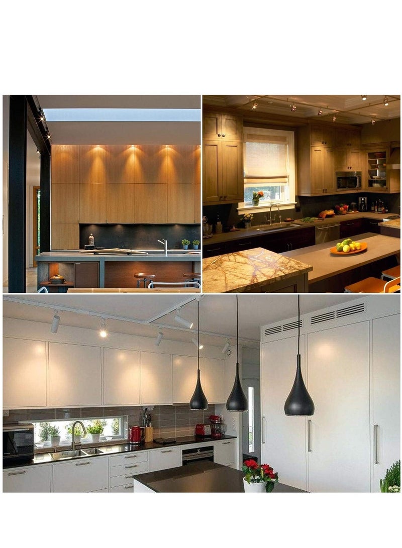 10 عبوات MR16 LED لمبات غير قابلة للتعتيم، GU5.3 قاعدة ثنائية الدبوس MR16 LED، 7 وات (ما يعادل 70 وات) 3000 كلفن دافئة للأضواء الموضعية، راحة، أضواء التتبع، 240 فولت - Image 5