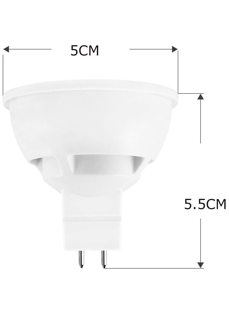 Generic - 10 Pack MR16 LED Bulb Non Dimmable, GU5.3 Bi-Pin Base MR16 LED Bulbs, 7W (70W Equivalent) 3000K Warm for Spot Lights, Recessed, Tracking Lights, 240V - Image 1
