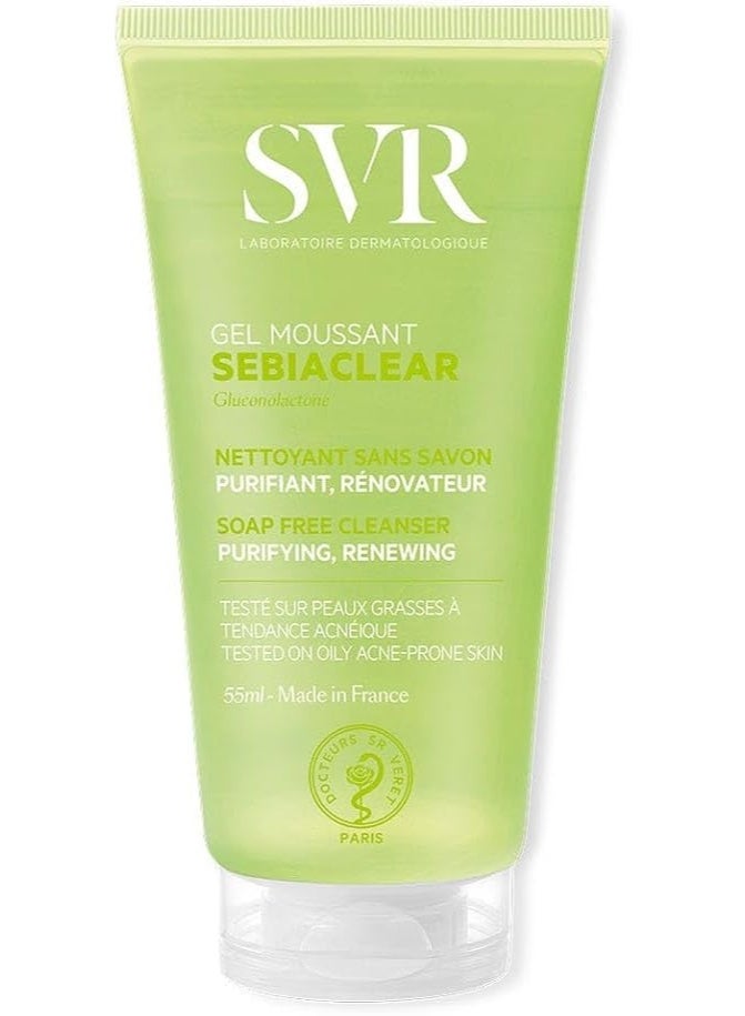 اس في أر SVR Sebiaclear منظف خالٍ من الصابون 55 مل