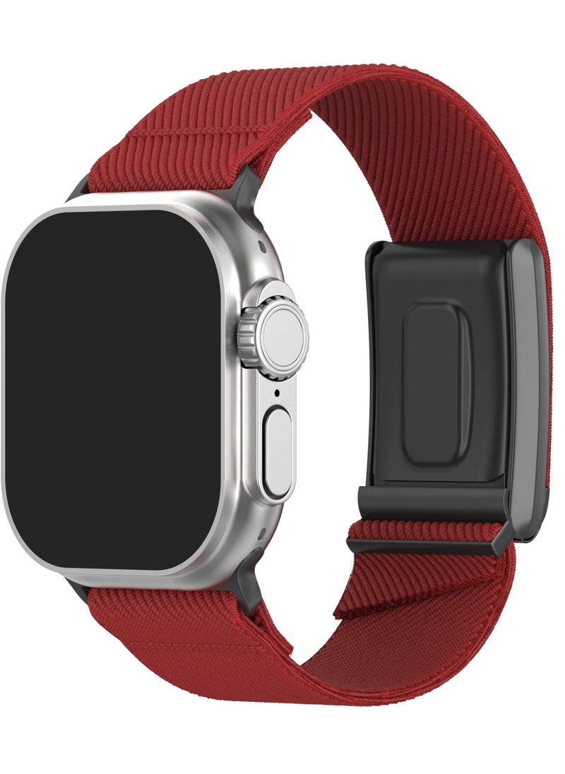 TEMPO - Nylon Sport Band compatible with Apple Watch and Whoop 4.0, Hybrid watch band - Odor-resistant breathable sport Strap adjustable fabric wristband for Whoop 4.0 and iWatch 49mm, 46mm, 45mm, 44mm, 42mm - Image 1