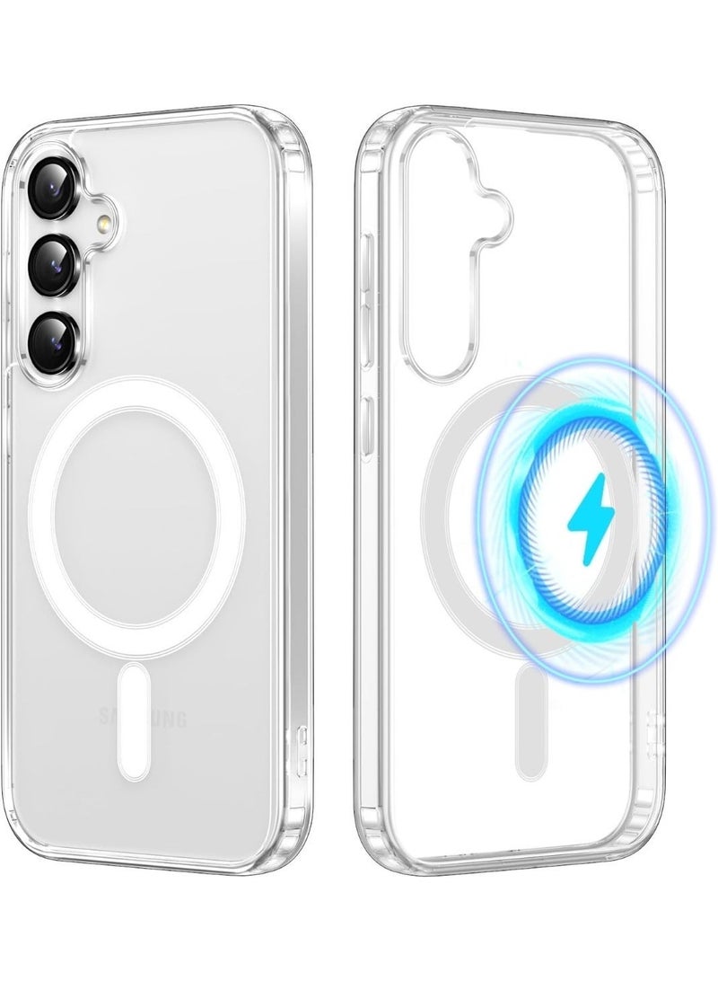 Magnetic Case for Samsung Galaxy A15 Case, [Compatible with MagSafe], Drop Protection Shockproof Phone Cover for Samsung A15 Crystal Clear - Image 1