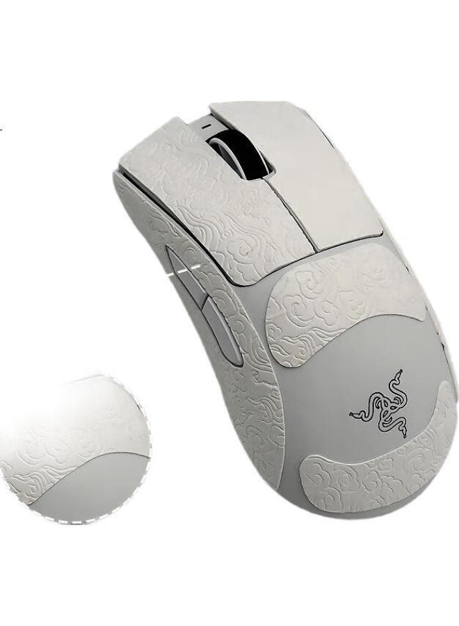 Jplayer Viper Standard Edition Mouse Anti-Slip Sweat-Proof Hand Special Side Sweat-Absorbing Sticker E-Sports Wireless Mouse Sticker Black Auspicious Cloud Pattern Full Coverage - Image 1