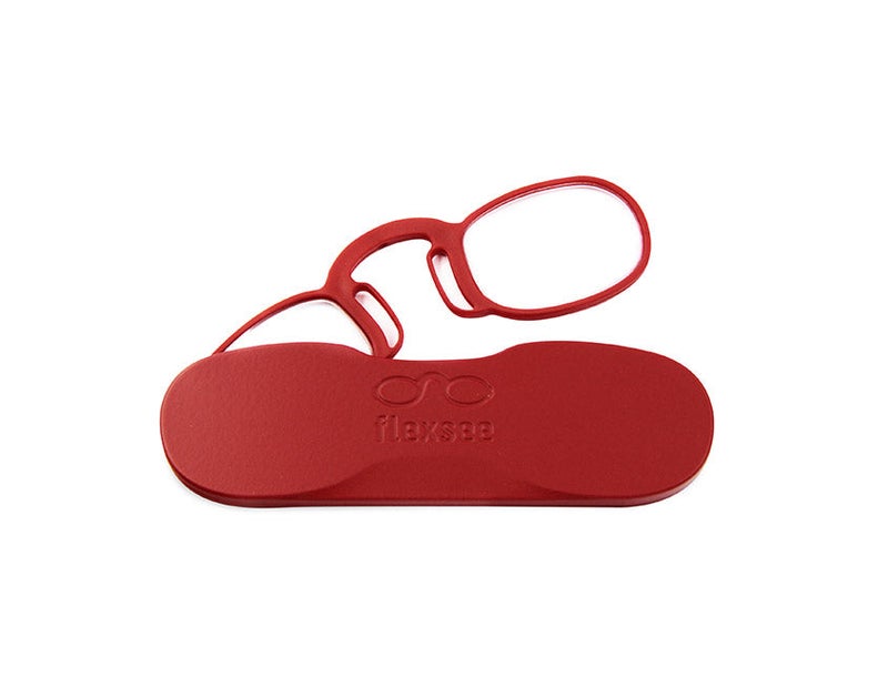 Flexsee Red Round Light Ready Reading Glasses Power 3 - Image 3