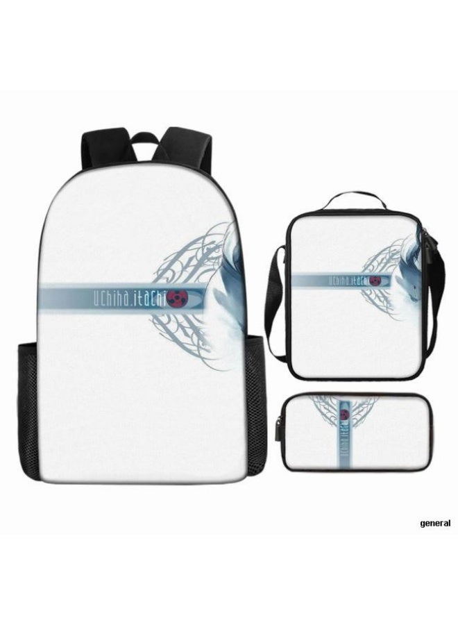 عام حقيبة ظهر مطبوعة بالرسوم المتحركة + حقيبة يد + مجموعة حقيبة قلم، مجموعة حقيبة عملية من ثلاث قطع (يتوفر الطلاب والأطفال والأصدقاء وتسلق الجبال وما إلى ذلك) - Image 1