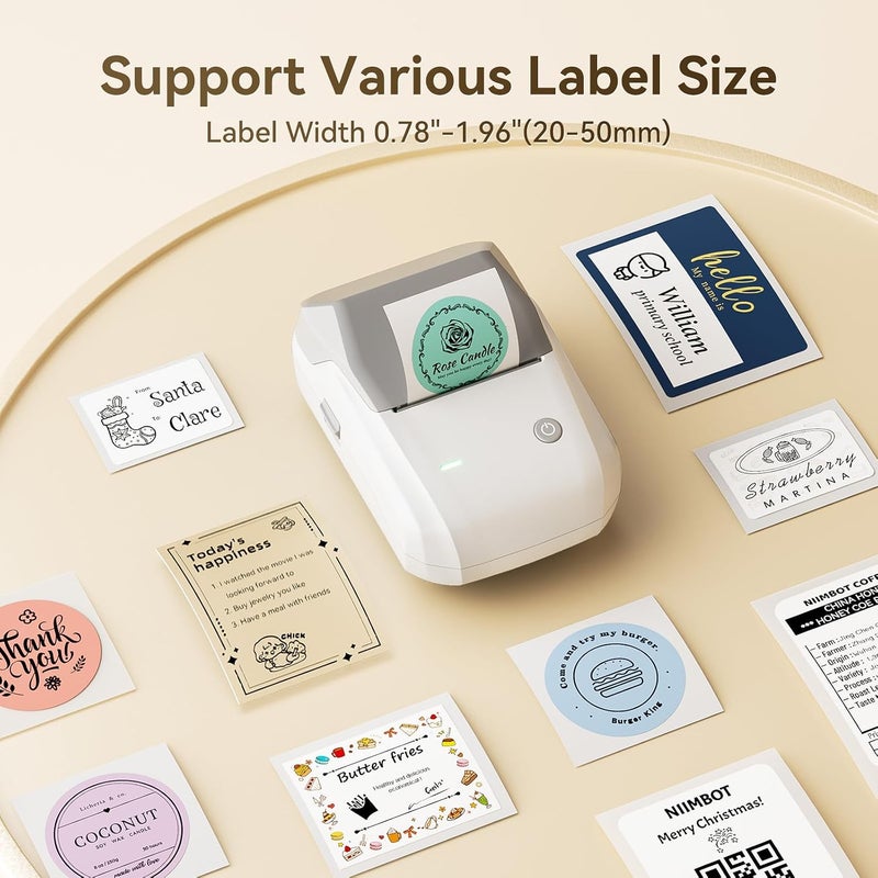 B1 Label Printer for Small Business, Bluetooth Label Maker with Tape, Address Label Maker for Mailing, Business & Shipping Labels, Grey - Image 2