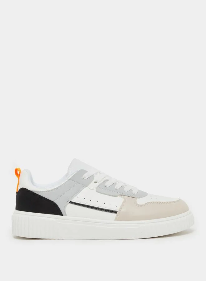 Styli Styli Color Block Breathable Lace Up Sneakers