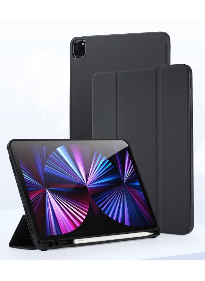 ماركة غير محددة - جراب iPad الجيل العاشر الجديد، جراب قابل للطي مع حامل قلم رصاص، غطاء واقٍ رفيع قابل للطي، مع ظهر ناعم من مادة TPU، إيقاظ/سكون تلقائي، لجهاز iPad 10 10.9 بوصة 2022، جراب ذكي قابل للطي مع حامل ثلاثي - Image 1