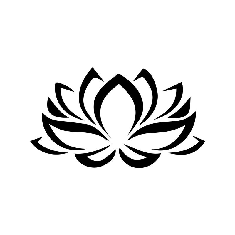 Generic Colorful Lotus Car Sticker Scratch Cover Waterproof Decal Black-Lotus [22*12.6cm]] 