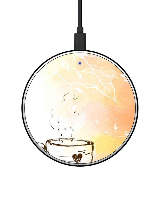 NIBEMINENT 15W Ultra Slim Fast Wireless Charger Multicolour