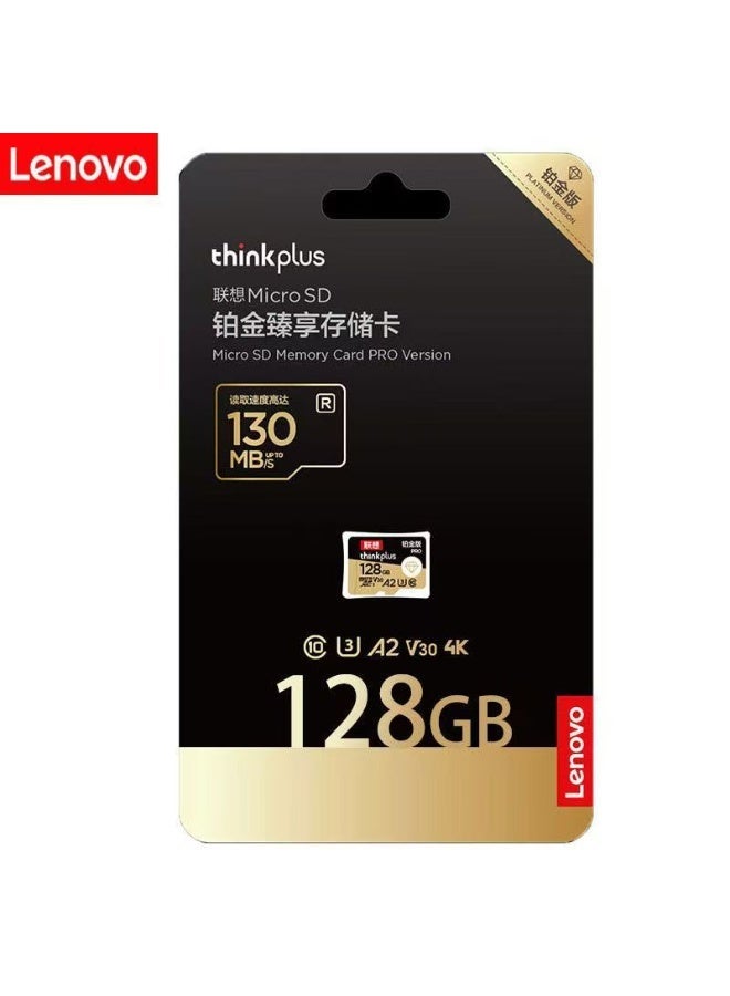 لينوفو بطاقة ذاكرة فلاش ميكرو SD بسعة 128 جيجابايت، 4K HD فيديو، سرعة قراءة عالية 130 ميجابايت/ثانية، للأجهزة مثل الكاميرات، كاميرات المراقبة، الهواتف، الأجهزة اللوحية، أجهزة الألعاب، كاميرات السيارات، فئة U3 Class10 V30 A1، تتحمل درجات حرارة من -25°C إلى 85°C - Image 2