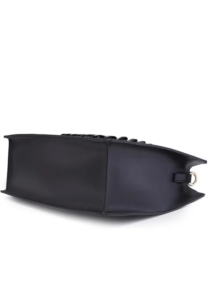 CAPRESE Caprese Roxana Tote Bag, Medium-Black | Stylish Handbag for Women | Spacious, Versatile Office & Daily Essentials Tote | Top Zip Closure