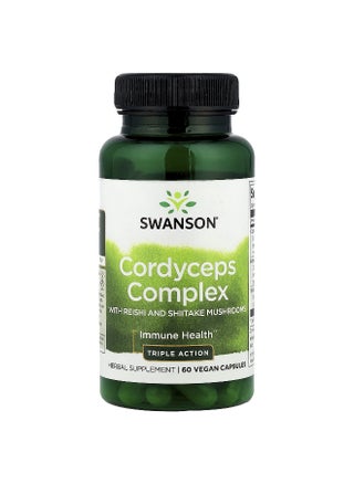 Swanson, Cordyceps Complex with Reishi and Shiitake Mushrooms, 60 Vegan Capsules - pzsku/Z7EB62A3CAF73E1786B4EZ/45/_/1745236835/85995240-18de-43ba-96de-722316c1511d