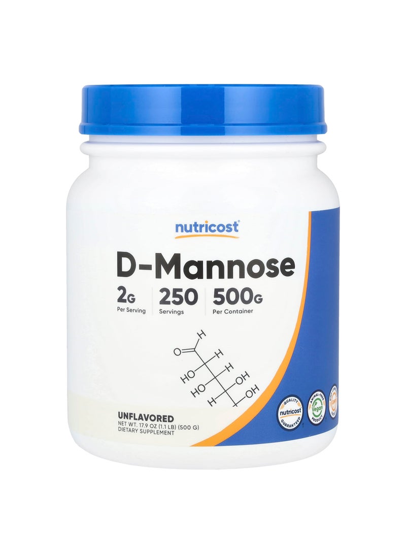 D-Mannose, Unflavored, 17.9 oz (500 g)