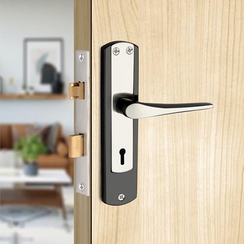 Sardar Deco 8 Inch Iron Main Door Lock Set - Single Turn Lock & 2 Keys/Mortice Lock for Home/Office/Hotel - Image 1