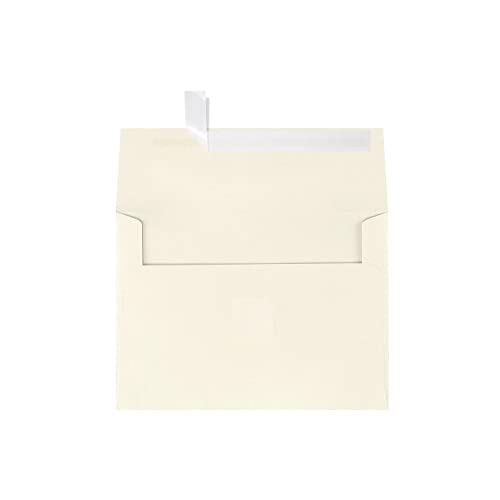 LUXPaper A7 Invitation Envelopes | Peel & Press | 5 1/4" x 7 1/4" | Natural Linen | 80lb. Text | 50 Qty - Image 3