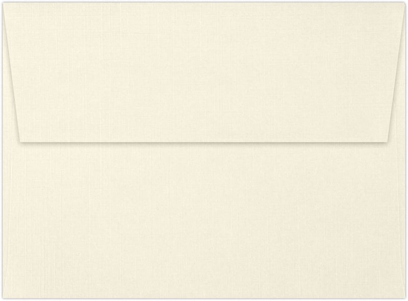 LUXPaper A7 Invitation Envelopes | Peel & Press | 5 1/4" x 7 1/4" | Natural Linen | 80lb. Text | 50 Qty - Image 4