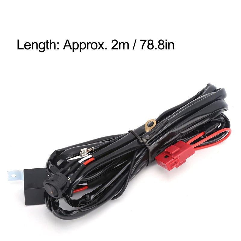 2 متر حزام Wi مع واجهة DT، حزام LED للسيارة مع مرحل 12 فولت IP67، أسود ABS لجميع المركبات - Image 4
