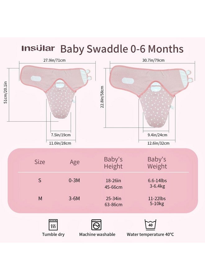 انسولار لفافة قماط الطفل المعزولة، بطانية قماط للمواليد الجدد والرضع، مجموعة قماط قابلة للتعديل للأولاد والبنات، كيس نوم ناعم من القطن للأطفال، عبوة من 3 قطع (صغير (0-3 أشهر)، قوس قزح) - Image 4