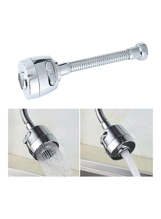 360 Degree Rotating Faucet Sprayer Silver 18.6x10.8x5.5cm - Image 3