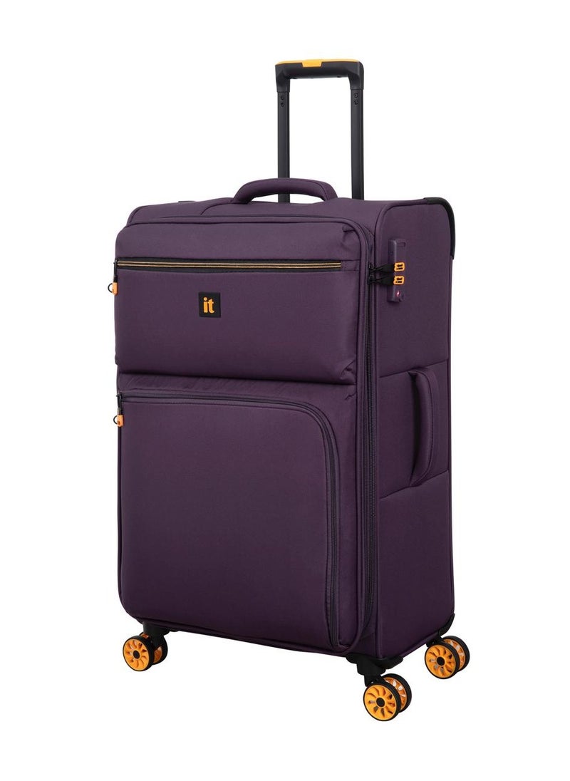 it Luggage it luggage Compartment, Unisex Polyester Material Soft Case, 8x360 Degree Spinner Wheels, Expandable Trolley Bag, Telescopic Handle, TSA Lock, 12-3149-08, Lightweight  - Image 1