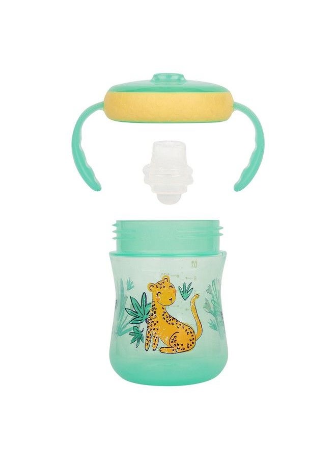 the FIRST years Soft Spout Trainer Toddler Cups Leopard And Toucan Jungle Themed Trainer Sippy Cups For Toddlers 2 Count  - Image 3