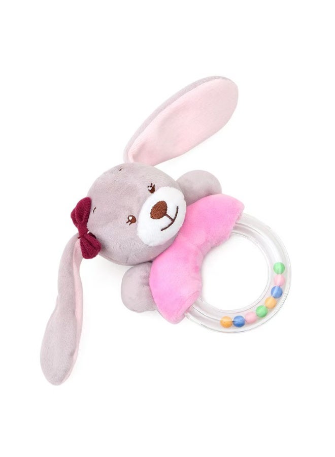 bbsky Cute And Creative Cartoon Rabbit Hand-Cranked Ring And Rattle Baby Plush Toy - Image 2