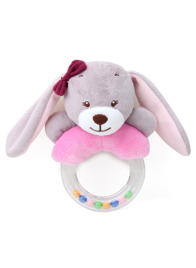 bbsky Cute And Creative Cartoon Rabbit Hand-Cranked Ring And Rattle Baby Plush Toy - Image 3