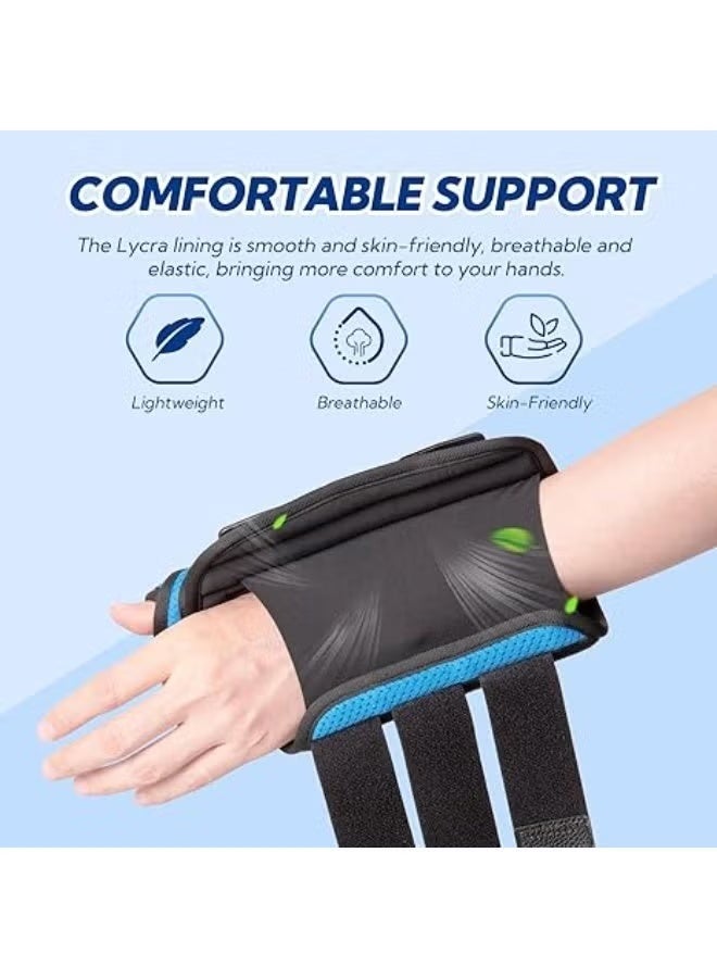 Thumb Spica Wrist Brace with Thumb Support, Adjustable Hand Stabilizer for Daily Comfort and Wrist Protection (Left, Medium) - Image 2