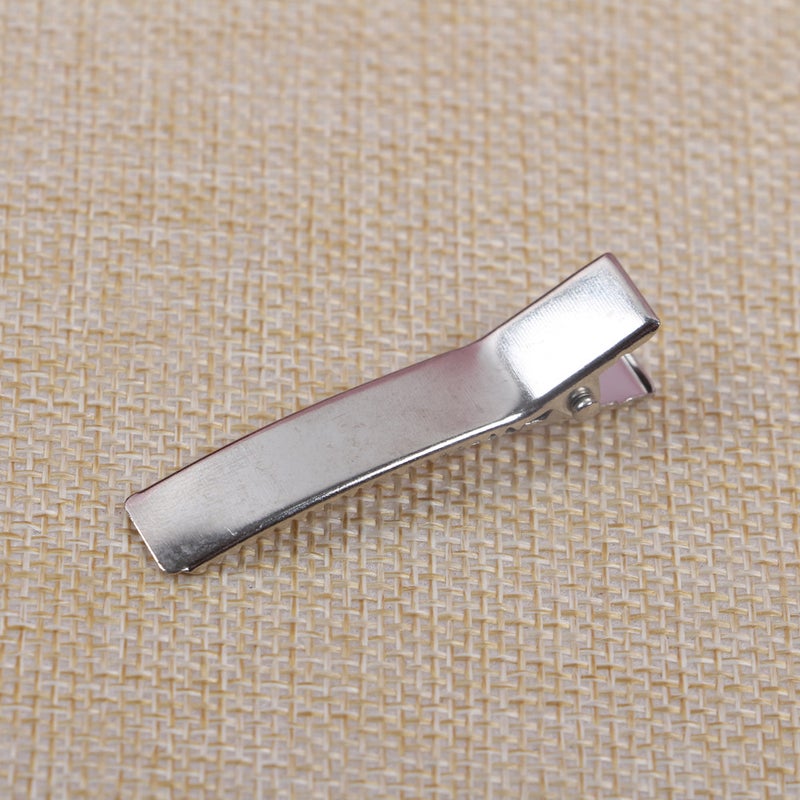 Guangdong double fork square clip nickel white KDIY material wholesale accessories 3.5~8cm/cm childrens hair clipWenzhou clip 3.5cm nickel color Wenzhou clip 3.5cm nickel color