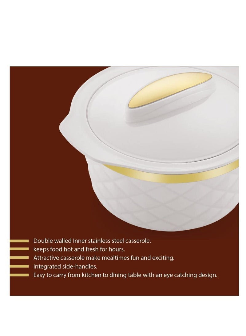 BASURRAH A set of food containers to maintain temperature, made of plastic, consisting of 3 pieces with different capacities (1000 ml, 2000 ml, 2500 ml), to meet various preservation needs. - Image 5