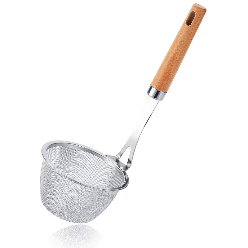 TENTA TENTA KITCHEN TENTA Kitchen Premium 188 Stainless Steel Mesh Spider Spaghetti Dumpling Noodle Strainer Mouth Diameter 38 inch Basket and 81inch Handle