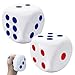 Dshengoo 2Pack 31 inch Foam Dice Stress BallsSquishies Dice Squeeze Stress Ball Toy with Dots 6 Sides for KidsTeenagersAdults Board Games to Get Your Luck NumbersRelieve Stress Anxiety - Image 2