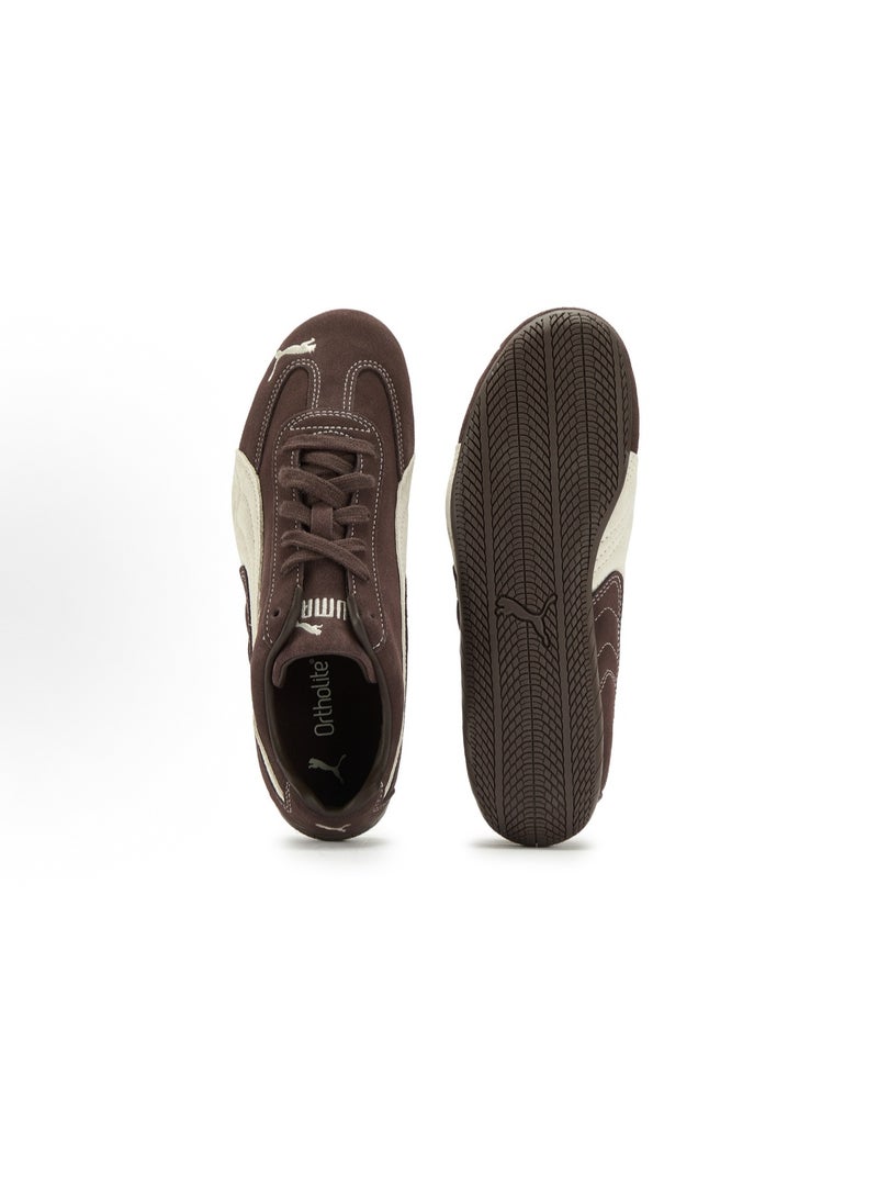 بوما حذاء Speedcat Go OG باللون البني الداكن/الأبيض للرجال/النساء/الطلاب - Image 5