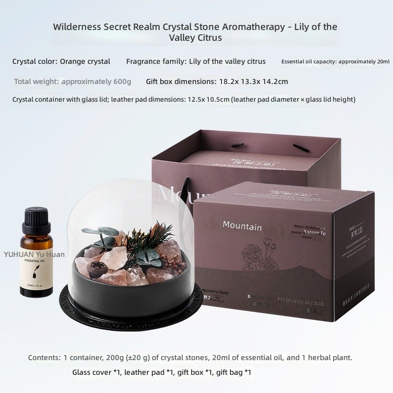 Fire-Free Aromatherapy Essential Oil Diffuser Stone - Long-Lasting Home Fragrance Gift Box