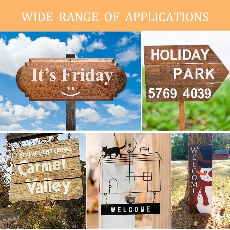 Devasya Crafts Alphabet Lett e Plastic tencils for Wood, Wall, Fabric, Rock, Chalkboard, Signage - Image 5