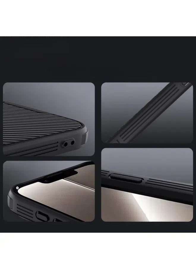 General - Suitable for iPhone 16E mobile phone case, lens push cover, anti-peeping magnetic protective cover - Image 1