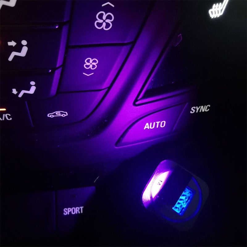 2pcs Car Light USB Powered Ambient Lighting Adjustable RGB Illumination Light - Image 3